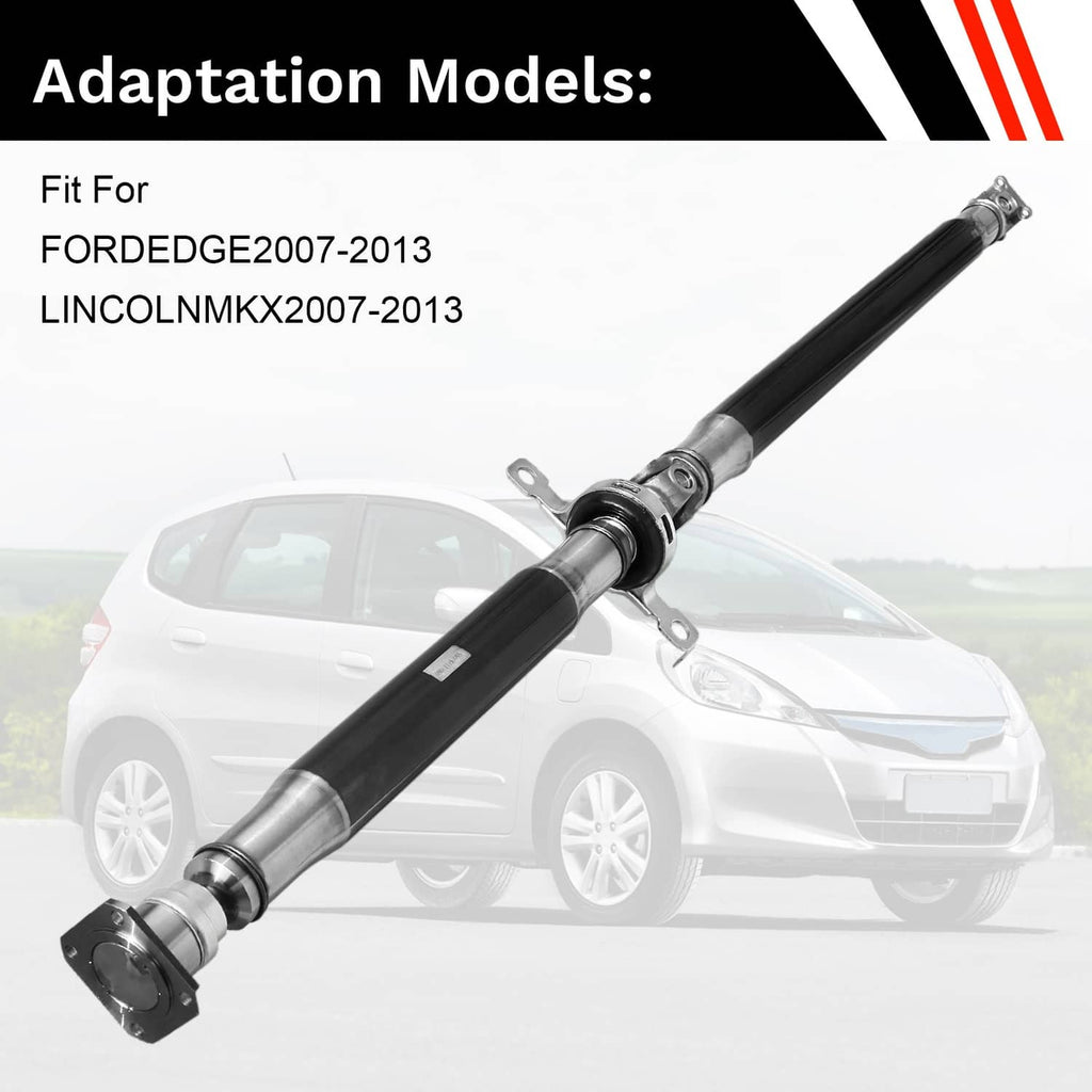 Rear driveshaft prop drive shaft assembly with universal-style yoke joints and brackets
