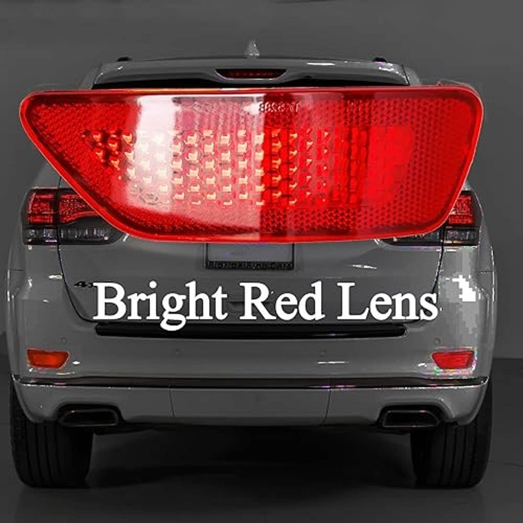 Right rear tail reflector light with red lens