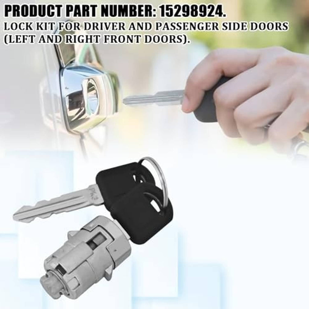 Car door lock cylinder kit with two keys and cylinder lock body