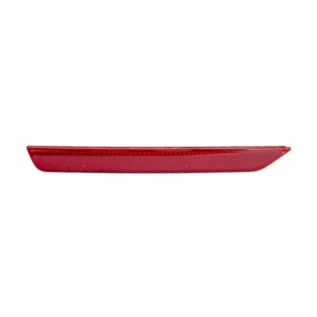 Red rear reflector lens for left driver-side bumper trim