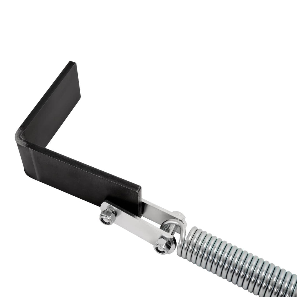 Right tailgate lift assist with black bracket and silver spring, hardware visible