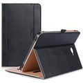 Procase leather folio case for Galaxy Tab A 10.1 2016, black with tan interior stand