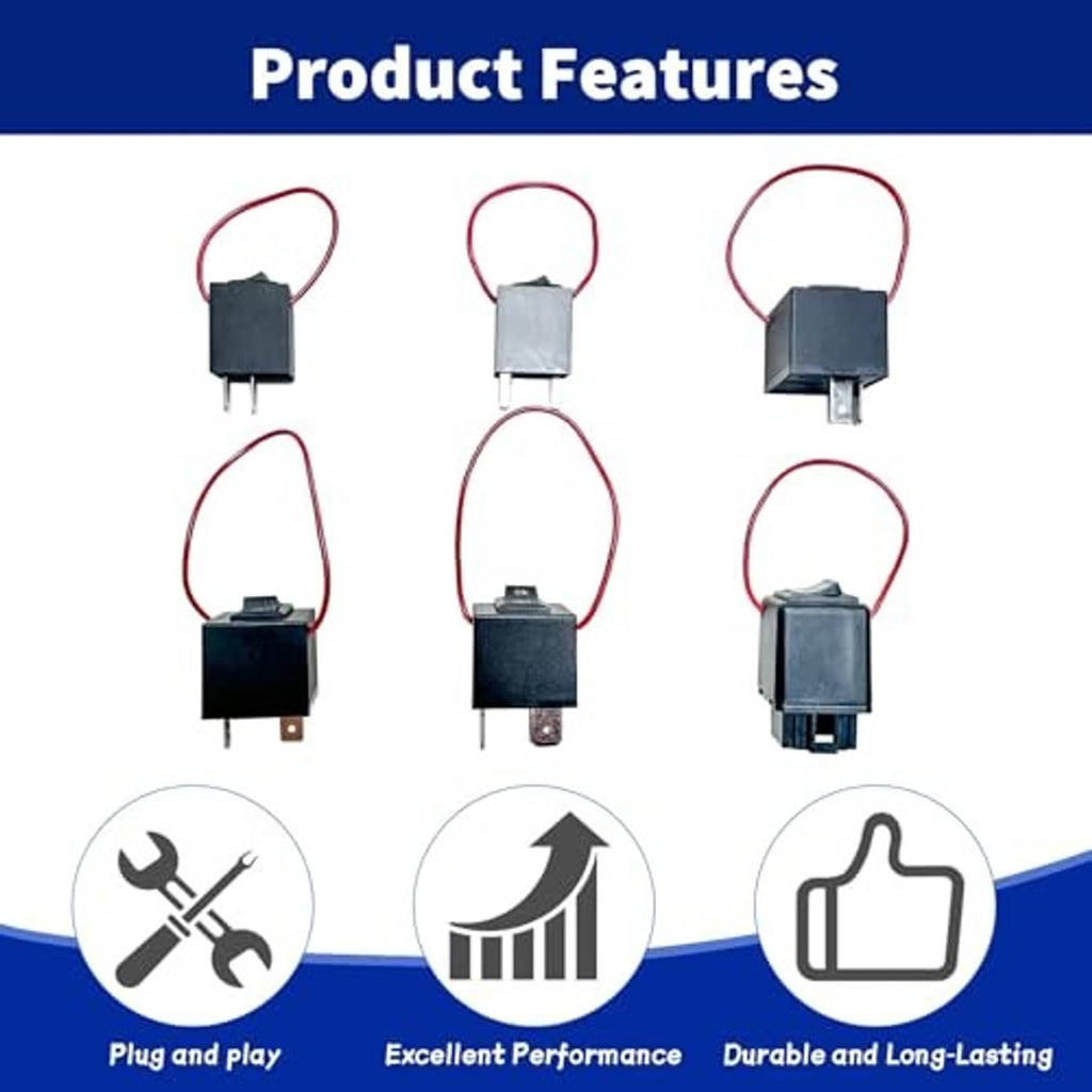 Relay bypass switch kit featuring three relays with red wire leads