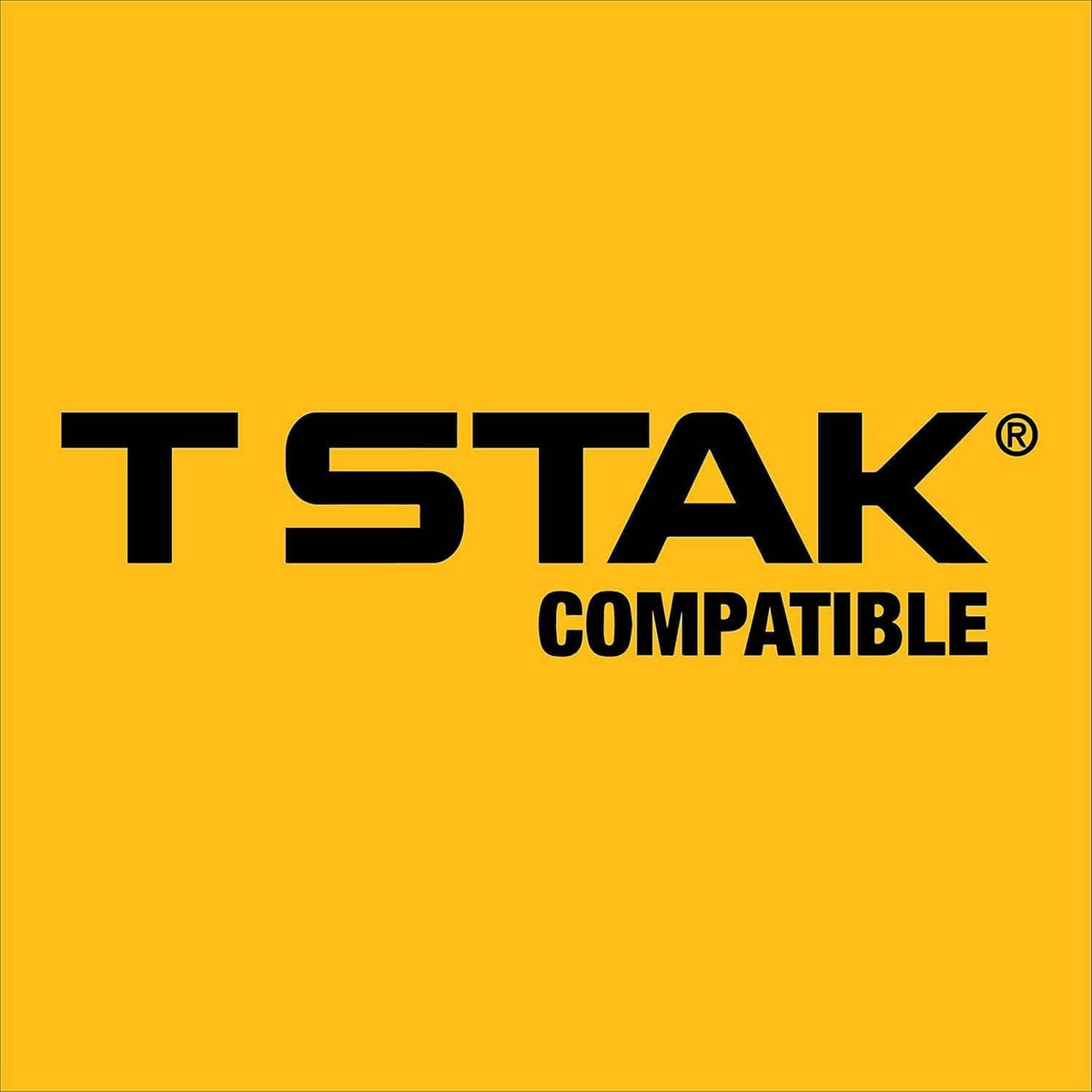 DEWALT TSTAK drawer slides with open drawer and metal track rails, gray and yellow