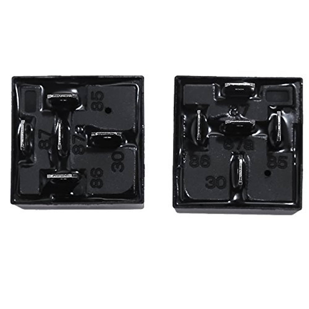 Power trim and tilt relay, black base with exposed terminals and printed numbers