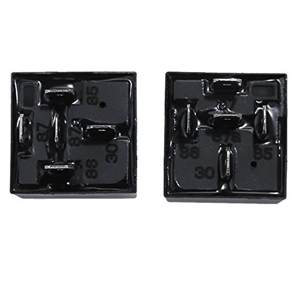 Power trim and tilt relay, black base with exposed terminals and printed numbers