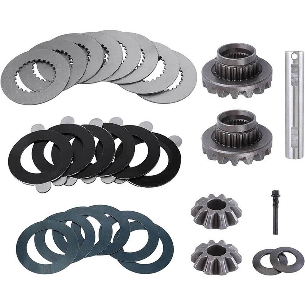 Clutch pack kit for limited-slip differential with steel plates, side gears, and hardware