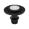 Black toilet water closet diaphragm assembly kit with white seal disc