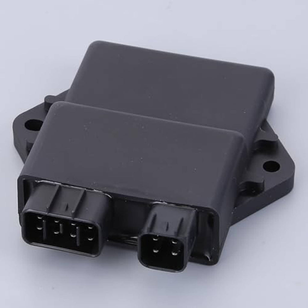 Dark gray CDI ignition box with two multi-pin plugs and glossy connector area