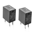 Black 12V car air conditioning relay module, two-pin, shown as a pair