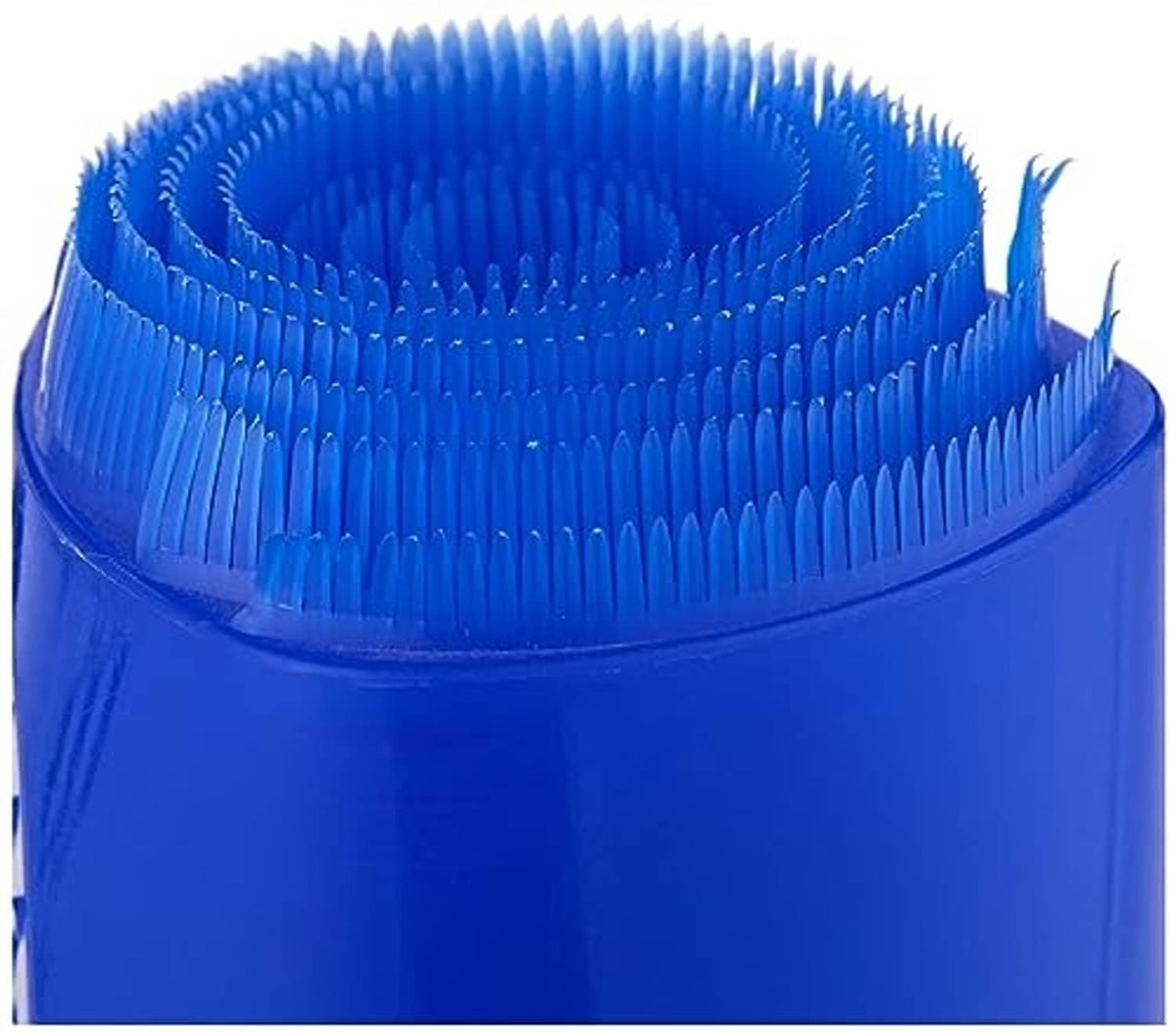 Blue Coral blue scrub cap top with dense bristles