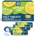 Venture Pal chewable electrolyte salt tablet box with lime and lemon graphics, 80 count