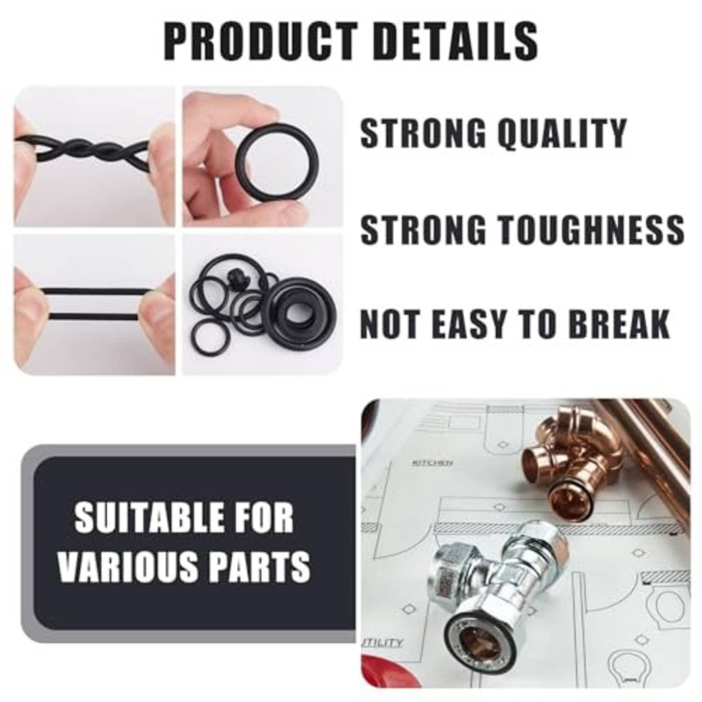 Oil seal repair kit with black seal rings shown in hand for replacement
