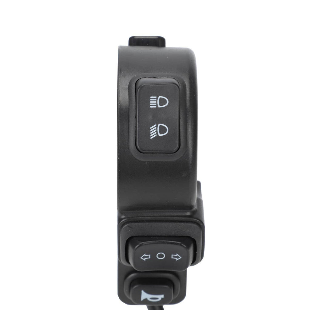 Black vertical rocker switch panel with two headlight buttons and lower control switch