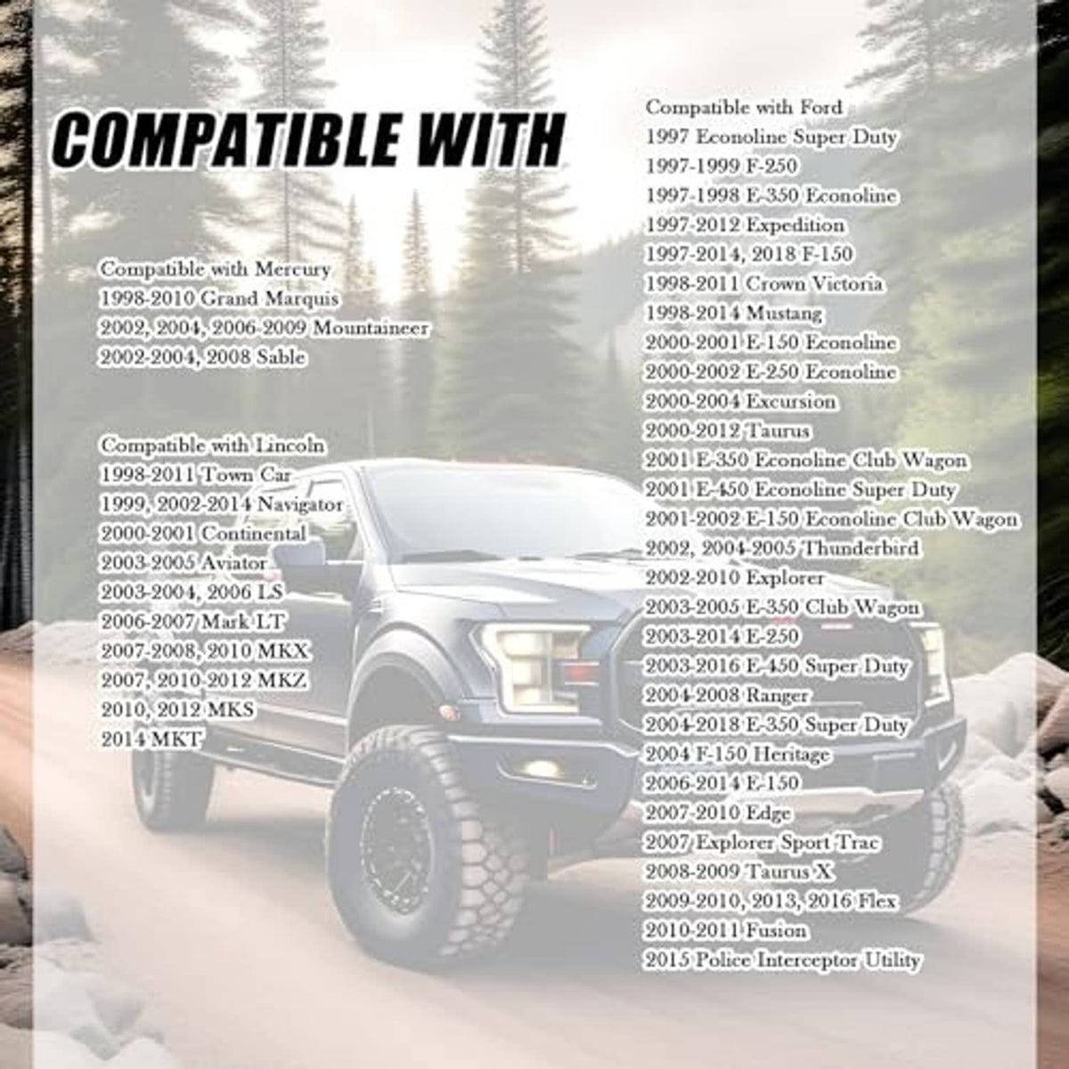 Drain plug gasket compatible fitment list graphic with vehicle background silhouette