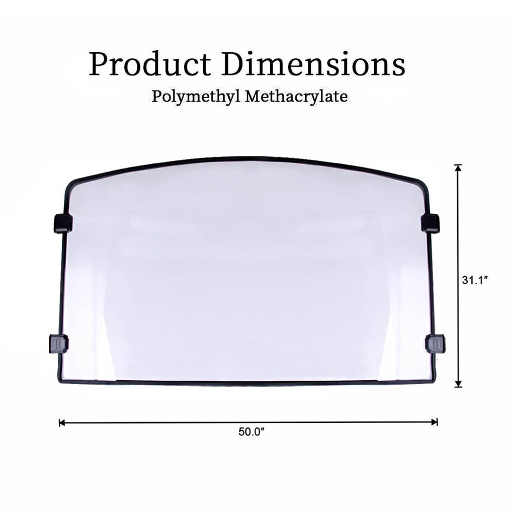 RivetOak Full Windshield 1/4" for Polaris Ranger XP 900 XP 570 1000 Crew Diesel 2013-2023