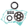 Starter clutch one-way bearing kit: gear, sprag ring, screws, and gasket set