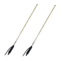 LED whip light set with two long gold LED rods and black spring bases