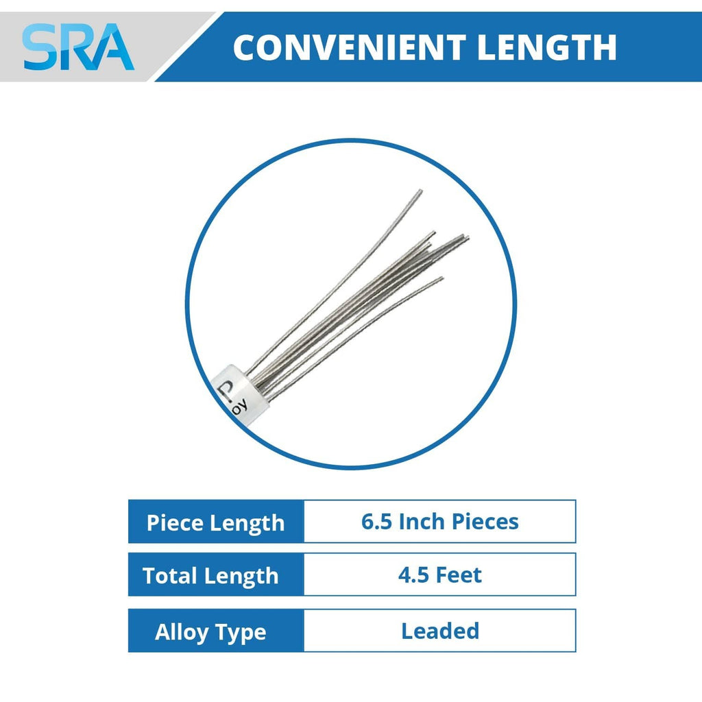 Lead alloy pieces bundle with straight metal rods for fast chip removal