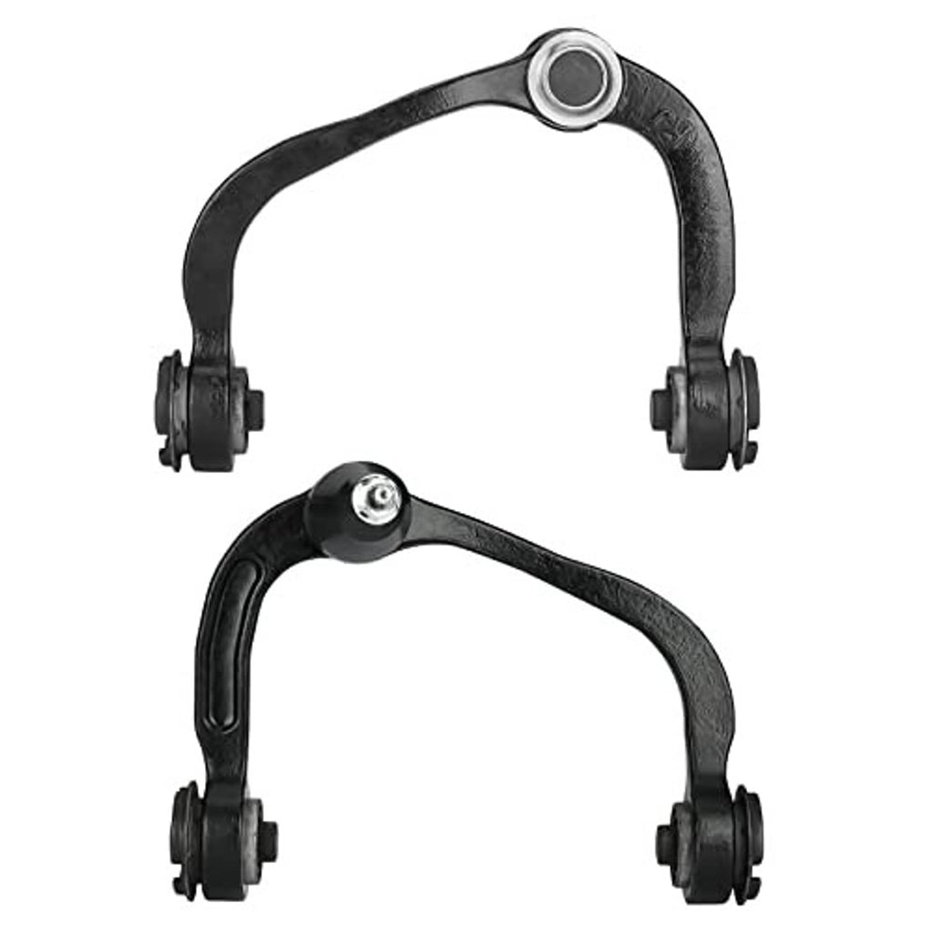 Black front upper control arms with ball joint housing and end bushings