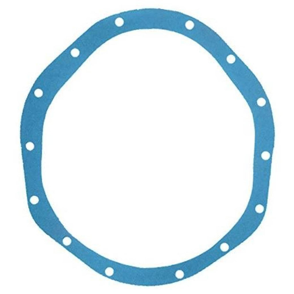 Round blue gasket with evenly spaced bolt holes around the outer edge
