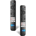 Black TV remote controls (2-pack) with directional pad and streaming buttons