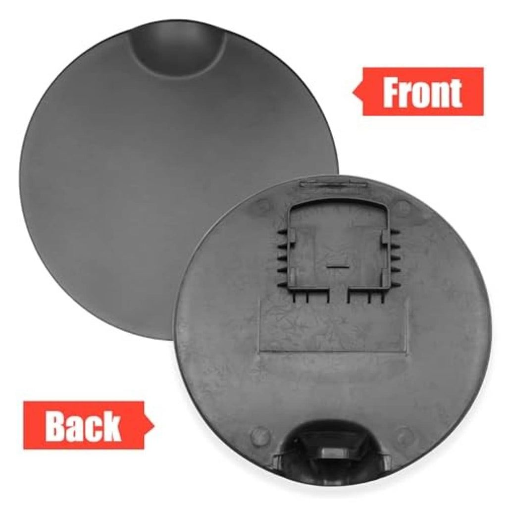Fuel tank door filler cover set, dark gray outer cover with inner backing