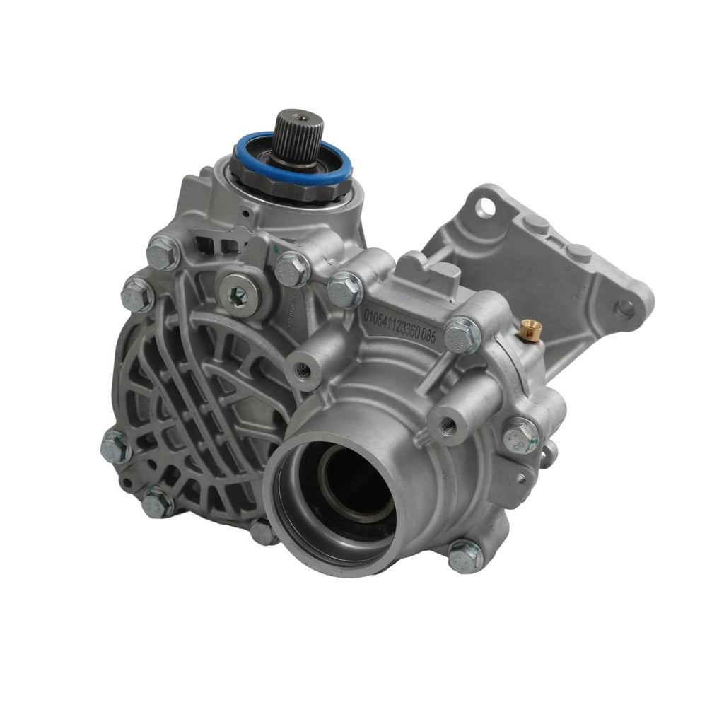 Transfer case assembly housing with blue seal ring and multiple mounting points