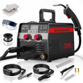 Futelo MIG 3-in-1 welder with torch handle, control panel, and welding cables