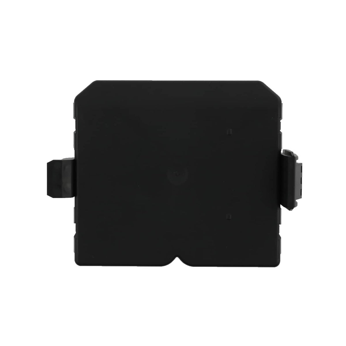 Rear liftgate control module front view with black face panel and side mounting tabs