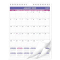 Small 2025 wall calendar, January 2025 grid with purple header