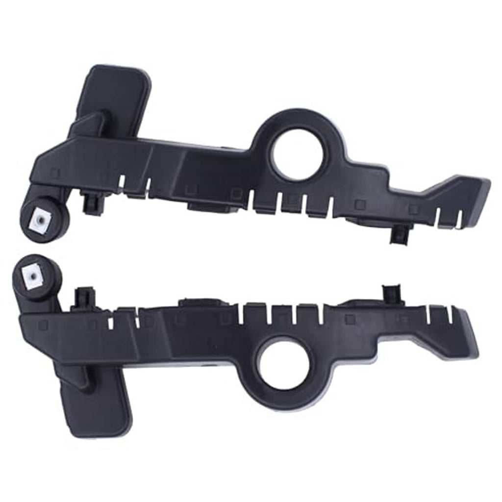 Black bumper bracket guide with round hole and side mounting clips