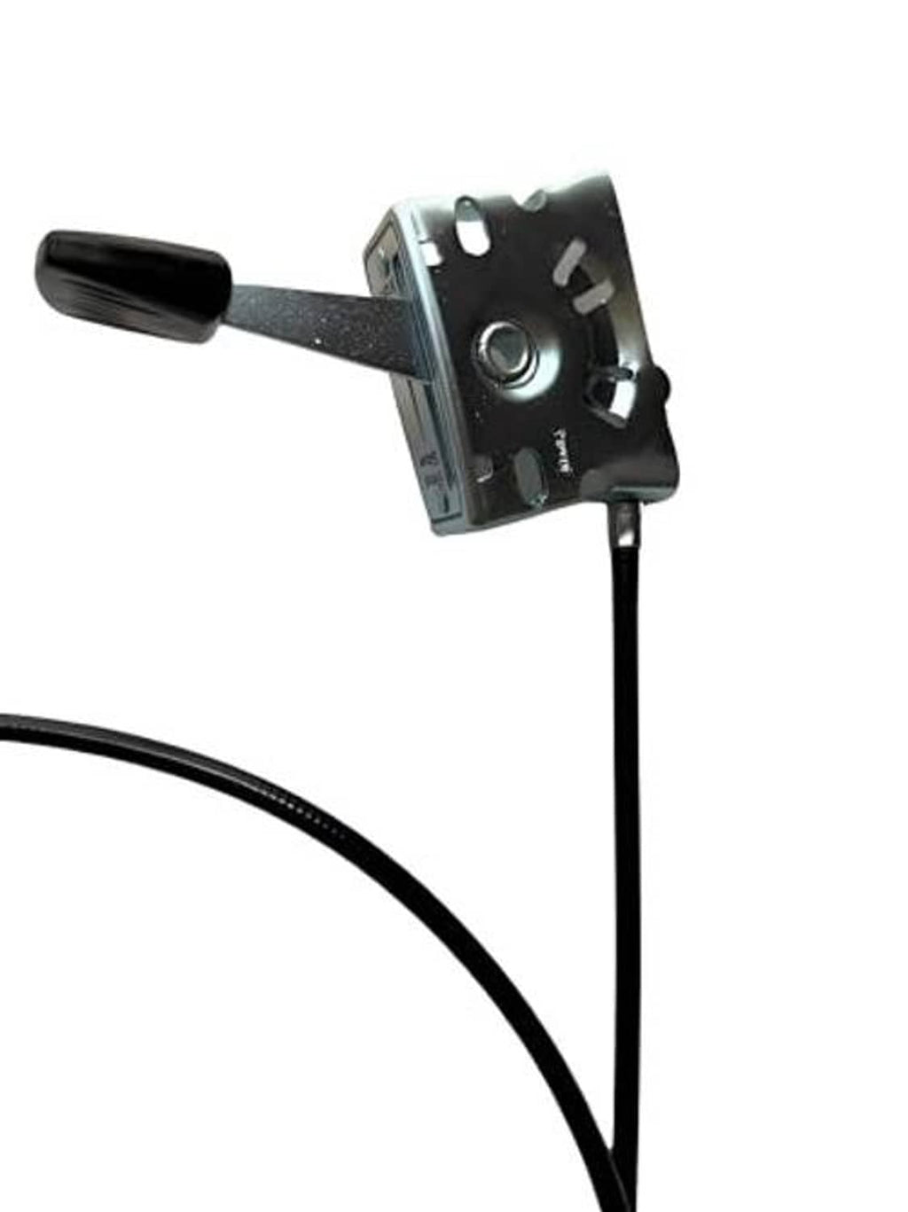 Throttle cable assembly with metal bracket and black outer wire