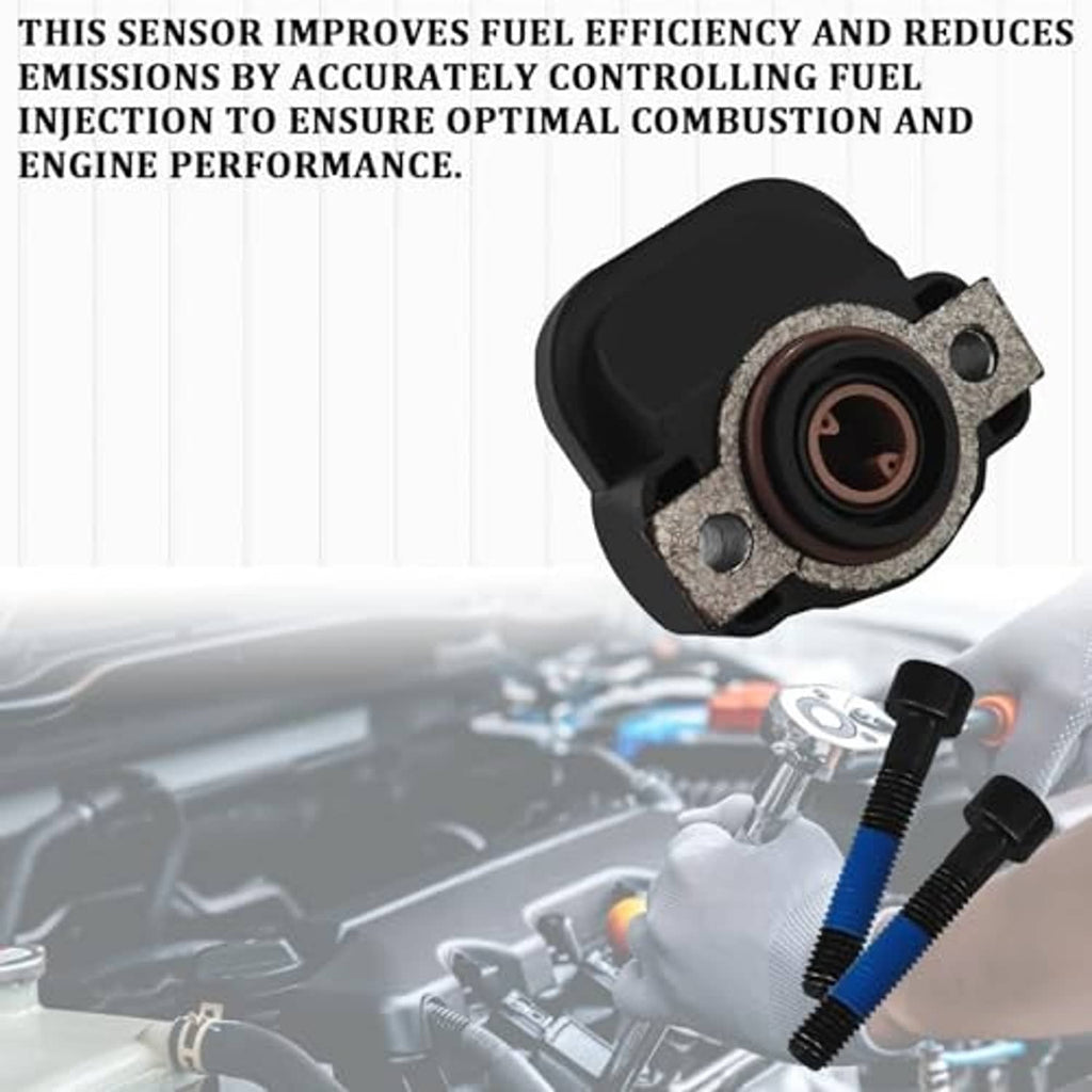 Throttle position sensor with black housing and copper-colored electrical contact