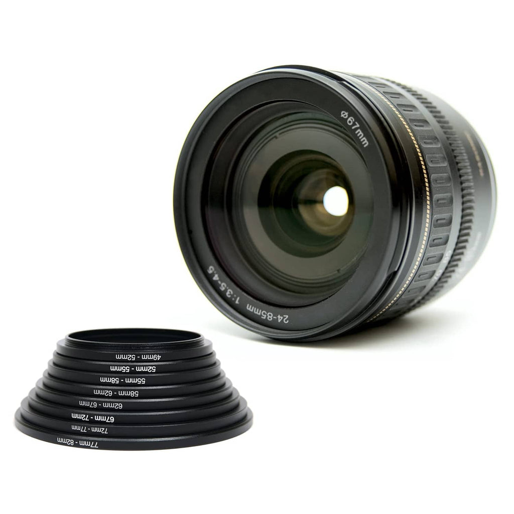 RivetOak PATIKIL 40.5mm-49mm Metal Step Up Ring, 2 Pack Camera Lens 40.5mm-49mm, Black