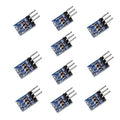 Set of 10 blue AMS1117 3.3V step-down voltage regulator boards with 3-pin headers