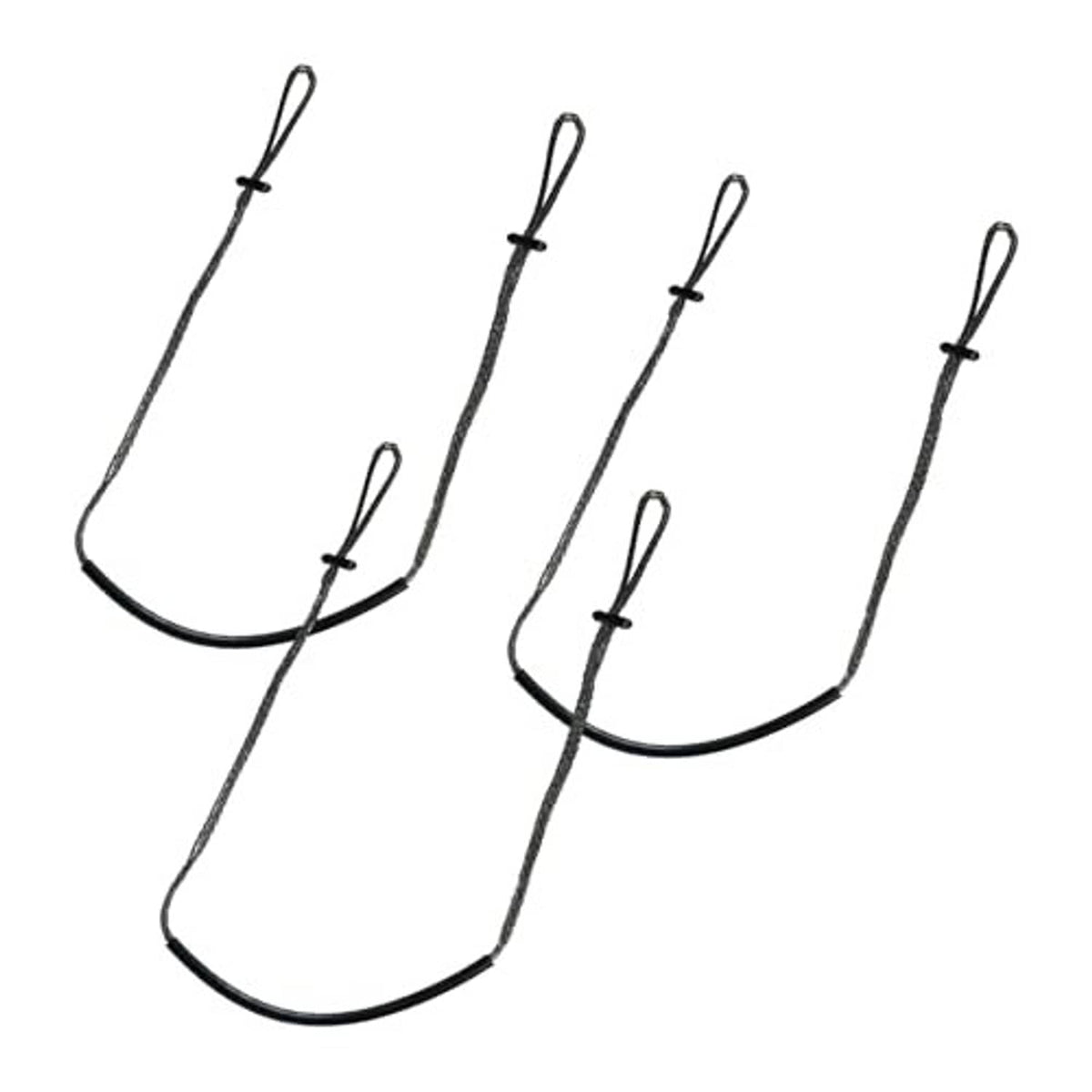 3-piece cable climbing stick aider set with curved loop and rope straps