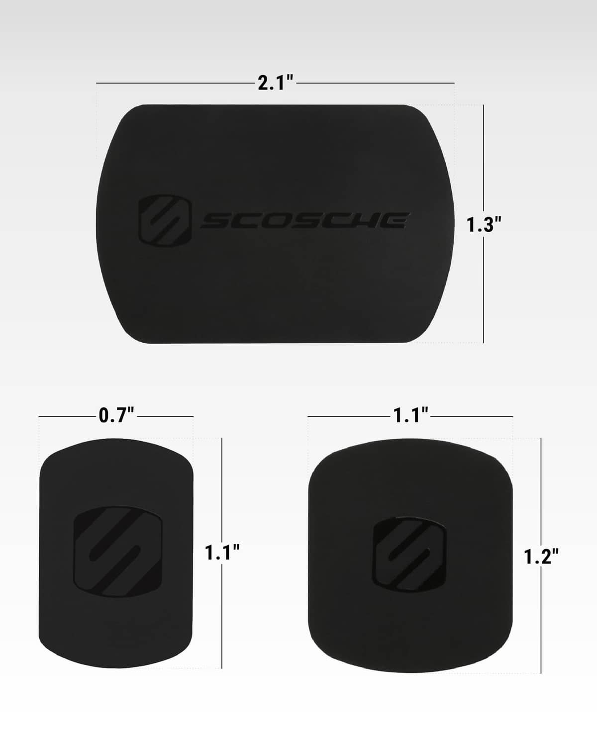 Black MagicPlate replacement metal plates with size and thickness measurements