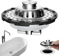 Bathtub drain hair catcher stopper with perforated basket and metal mounting bracket