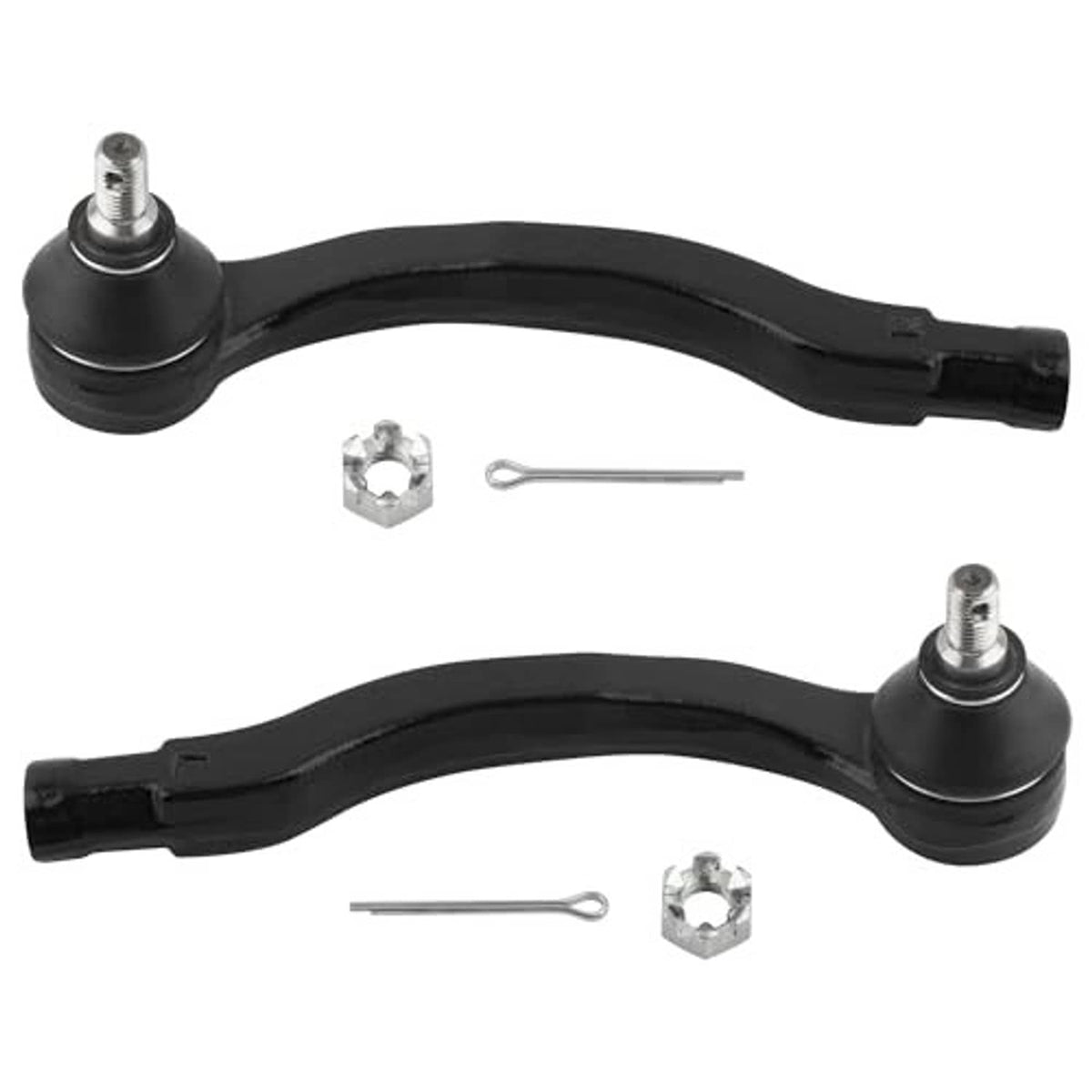 Front outer tie rod assemblies with ball joints and included mounting hardware