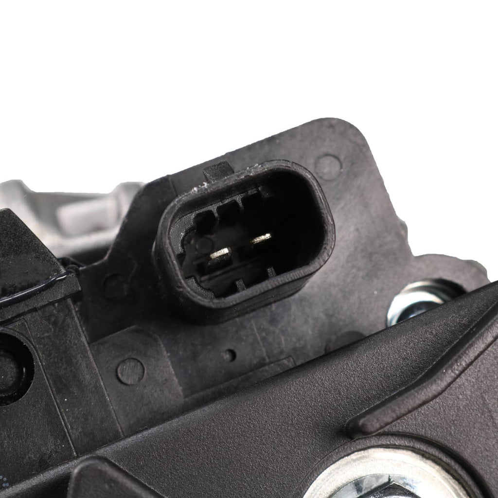 Alternator electrical connector with black housing and metal terminals