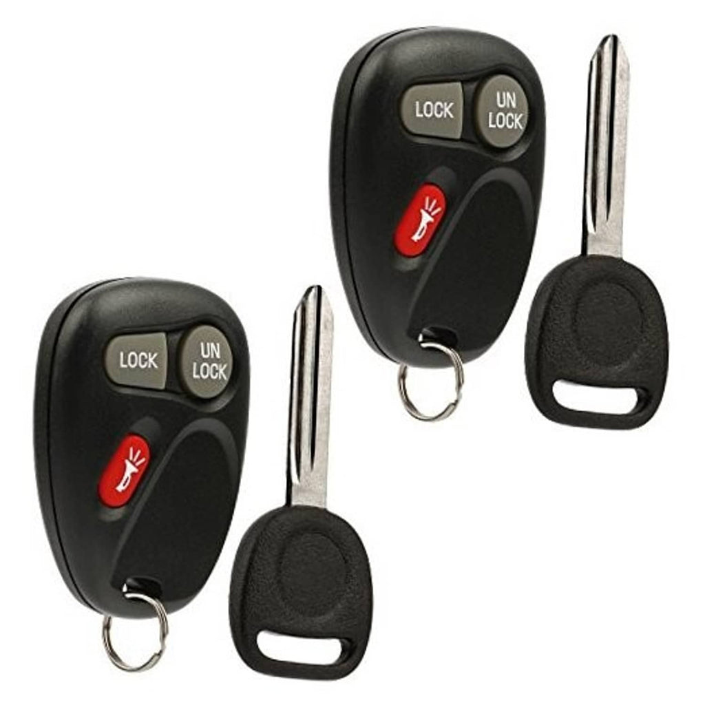 Black key fob remote set with LOCK/UN LOCK buttons, red icon, metal key blades and cover