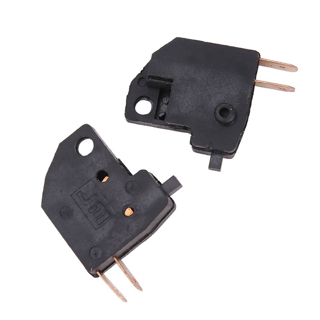 Pair of universal brake stop light switch modules with copper leads, black housing