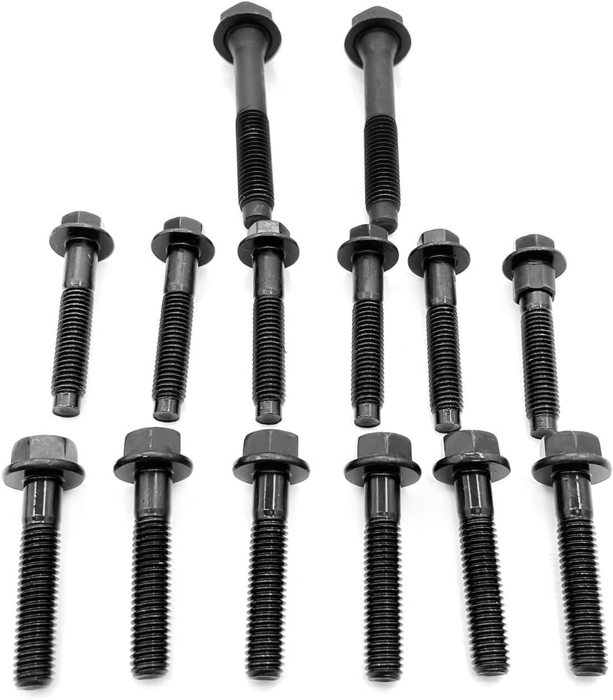Timing chain kit replacement bolts with black heads