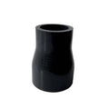 Black silicone reducer coupler hose, short tapered shape with reinforced outer rim