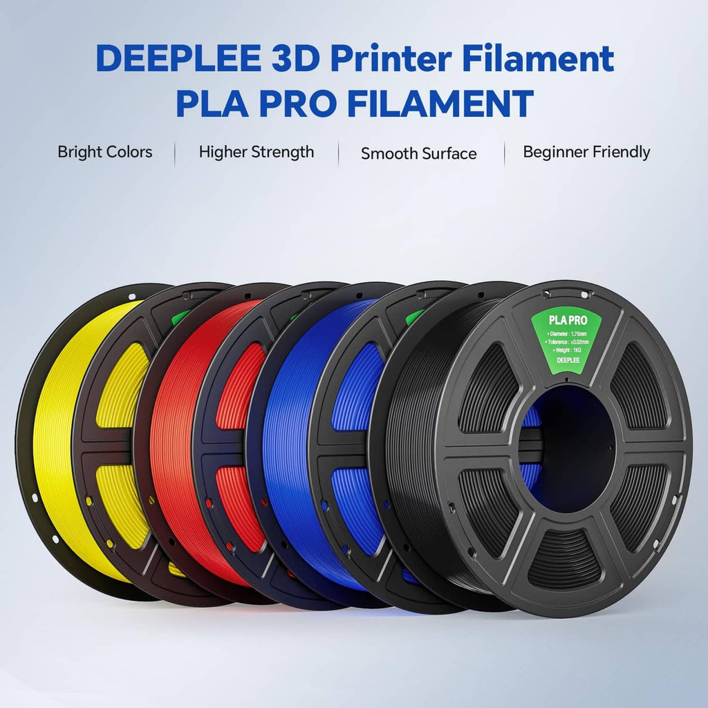 PLA filament spool assortment, includes red, for 1.75 mm 3D printing