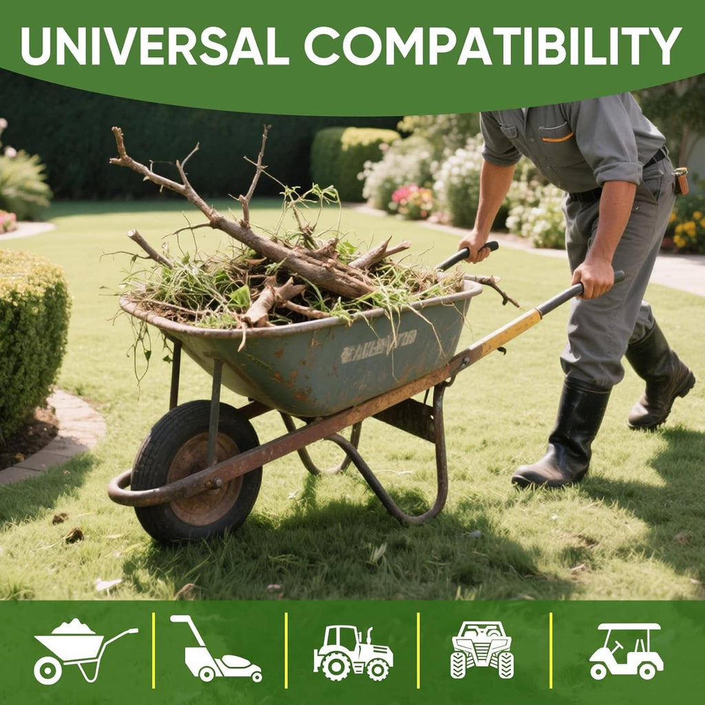 Universal compatibility graphic for tire inner tubes for outdoor equipment