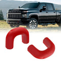 Red silicone tow hook cover, U-shaped protective piece