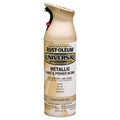 Rust-Oleum Universal metallic spray paint can, Champagne Mist finish, with trigger nozzle