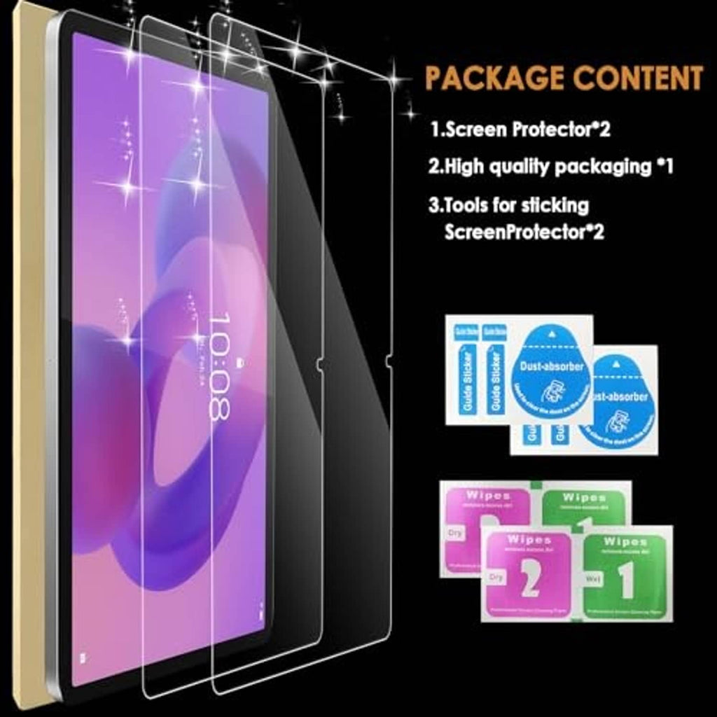 Screen protector kit with two tempered glass sheets and installation tools